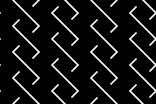 Diseño inconsútil patrón monocromo zigzag — Archivo Imágenes Vectoriales