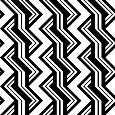 Sorunsuz tek renkli zikzak desen tasarım