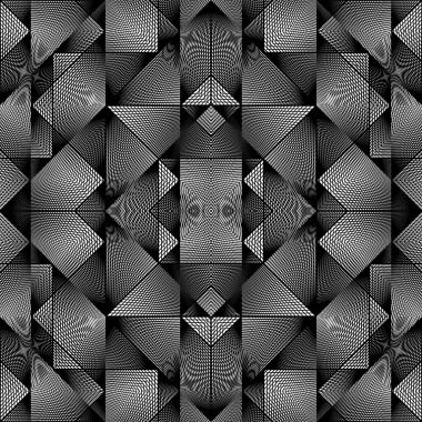 kesintisiz tek renkli geometrik desen tasarım