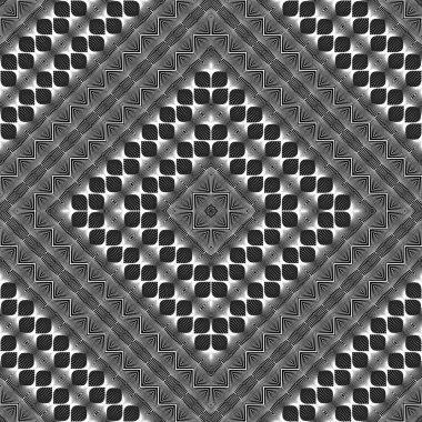 kesintisiz tek renkli geometrik desen tasarım