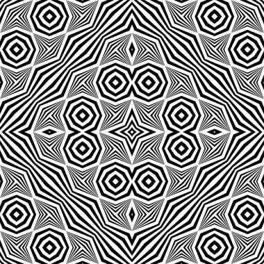 kesintisiz tek renkli geometrik desen tasarım