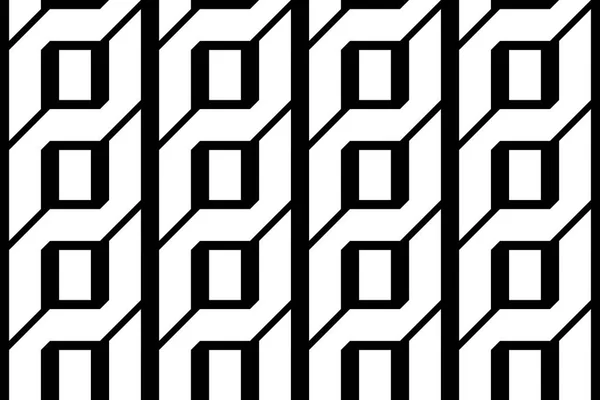 Design motif géométrique monochrome sans couture — Image vectorielle