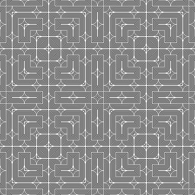 kesintisiz tek renkli geometrik desen tasarım