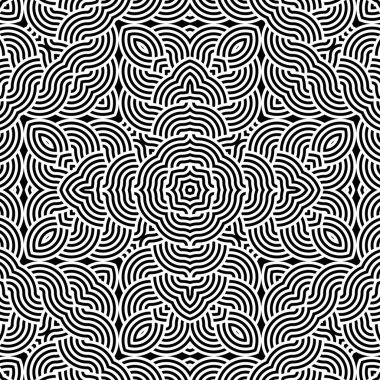 kesintisiz tek renkli dekoratif desen tasarım