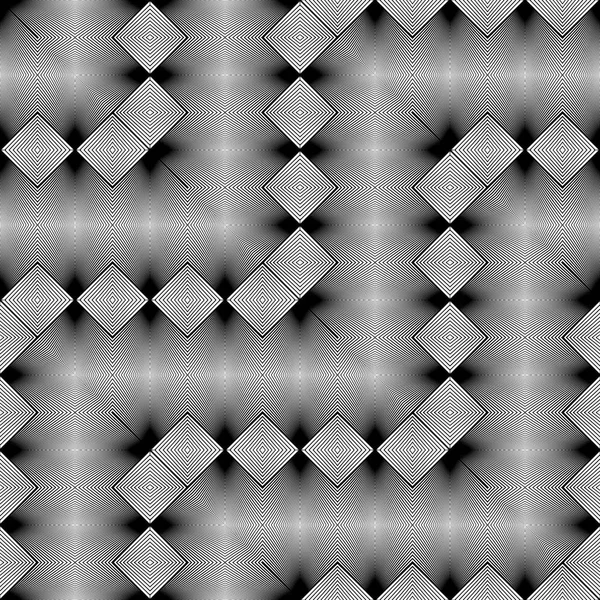 Conception sans couture motif zigzag monochrome — Image vectorielle