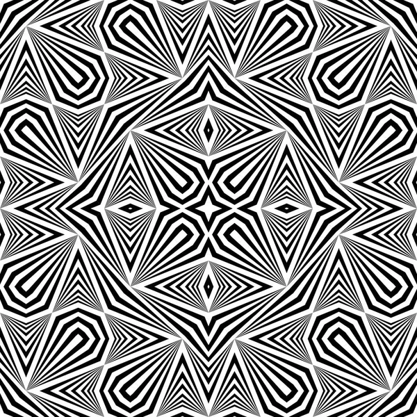 Design seamless monochrome decorative pattern — Stock Vector