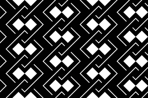 Design motif géométrique monochrome sans couture — Image vectorielle