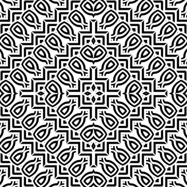 kesintisiz tek renkli geometrik desen tasarım