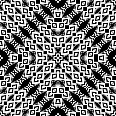 kesintisiz tek renkli geometrik desen tasarım