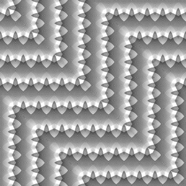 Sorunsuz tek renkli zikzak desen tasarım