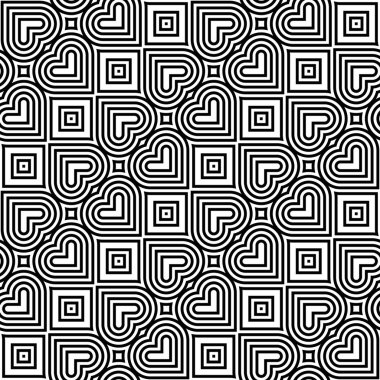 kesintisiz tek renkli geometrik desen tasarım