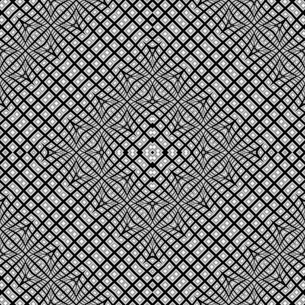 Design seamless warped geometric pattern — Stock Vector