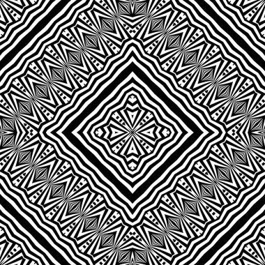 kesintisiz tek renkli geometrik desen tasarım