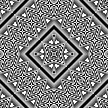 kesintisiz tek renkli geometrik desen tasarım