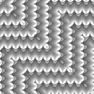 Sorunsuz tek renkli zikzak desen tasarım