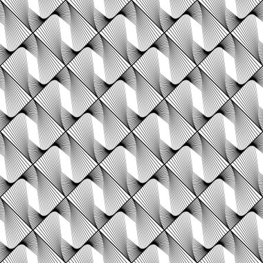 kesintisiz tek renkli geometrik desen tasarım