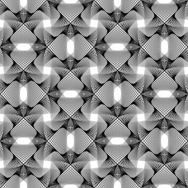 kesintisiz tek renkli geometrik desen tasarım