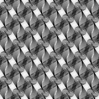 kesintisiz tek renkli geometrik desen tasarım