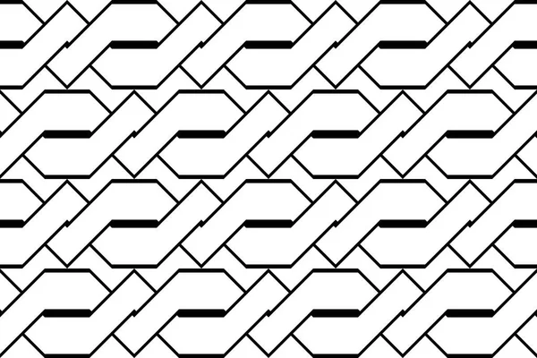 Design seamless monochrome zigzag pattern — Stock Vector