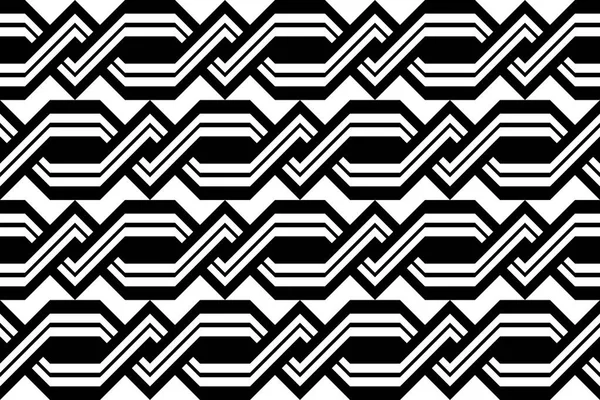 Diseño inconsútil patrón monocromo zigzag — Archivo Imágenes Vectoriales