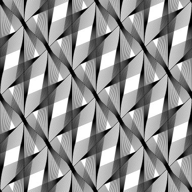 kesintisiz tek renkli geometrik desen tasarım