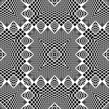 kesintisiz tek renkli geometrik desen tasarım