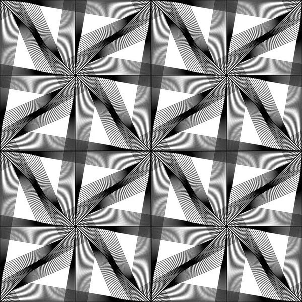 Design sömlös monokrom triangel mönster — Stock vektor