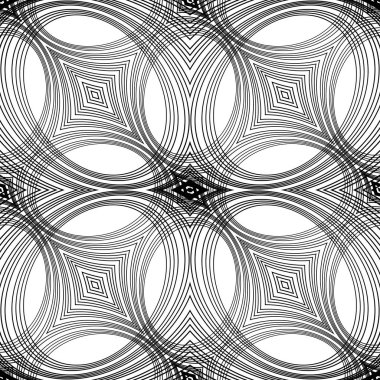 kesintisiz tek renkli geometrik desen tasarım