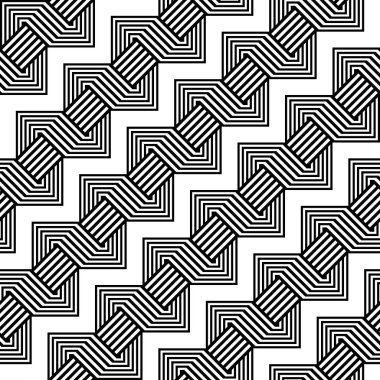 kesintisiz tek renkli geometrik desen tasarım