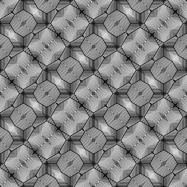kesintisiz tek renkli geometrik desen tasarım