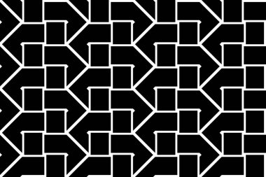 kesintisiz tek renkli geometrik desen tasarım