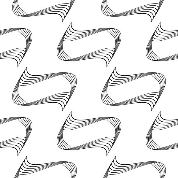 Design seamless monochrome decorative pattern — Stock Vector