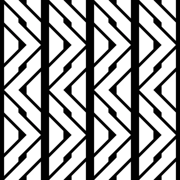 Diseño inconsútil patrón monocromo zigzag — Archivo Imágenes Vectoriales