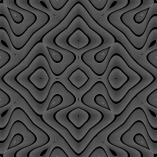 Design motif dentelle monochrome sans couture — Image vectorielle
