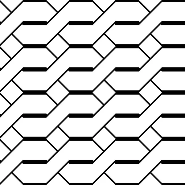 Design senza soluzione di continuità modello a zig-zag monocromatico — Vettoriale Stock