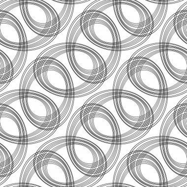 Dikişsiz elips tek renkli desen tasarım