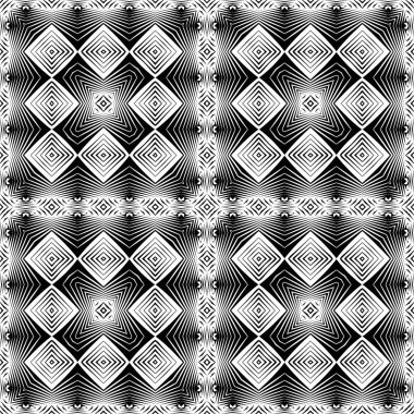 kesintisiz tek renkli geometrik desen tasarım