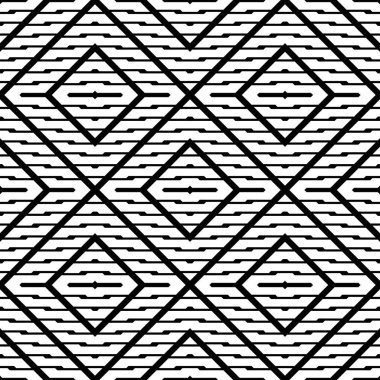 kesintisiz tek renkli geometrik desen tasarım