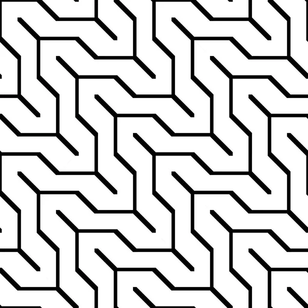 Design senza soluzione di continuità modello a zig-zag monocromatico — Vettoriale Stock