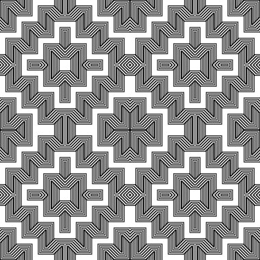 kesintisiz tek renkli geometrik desen tasarım