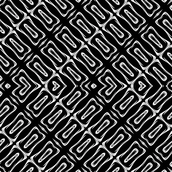 シームレスなモノクロ ジグザグ パターンをデザイン — ストックベクタ