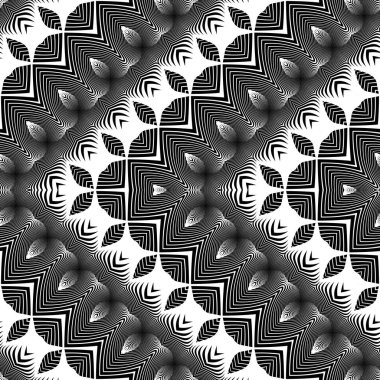 Sorunsuz tek renkli zikzak desen tasarım