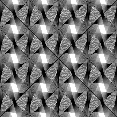 kesintisiz tek renkli geometrik desen tasarım