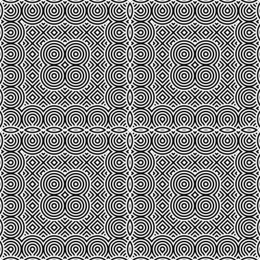 kesintisiz tek renkli geometrik desen tasarım