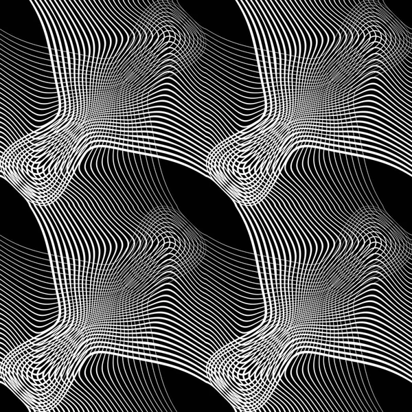 Diseño inconsútil patrón monocromo — Archivo Imágenes Vectoriales