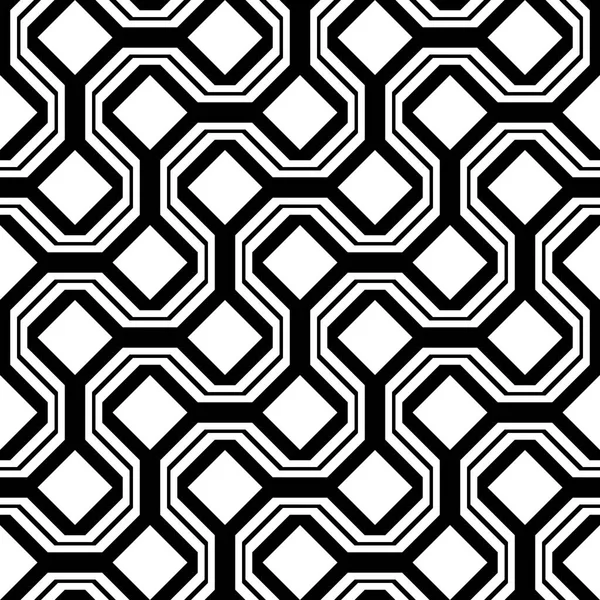Diseño inconsútil patrón monocromo zigzag — Archivo Imágenes Vectoriales