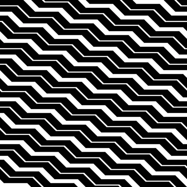 Conception sans couture motif zigzag monochrome — Image vectorielle