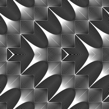 Sorunsuz tek renkli zikzak desen tasarım