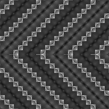 Sorunsuz tek renkli zikzak desen tasarım