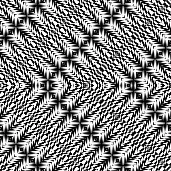 Conception sans couture motif zigzag monochrome — Image vectorielle